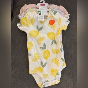 Carter's Lemon Print Bodysuit - Yellow and Green